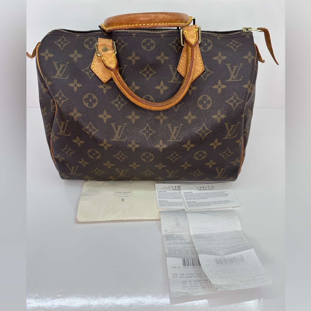 Louis Vuitton Brown Monogram speedy 30 - Picture 9 of 16